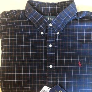 New Ralph Lauren Weathered vintage series L/S shirt 100% cotton size XL